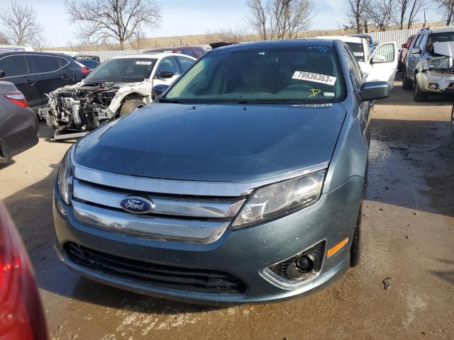 3FAHP0JAXCR282888 - 2012 FORD FUSION SEL BLUE photo 5