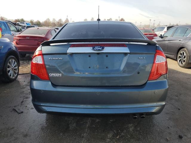 3FAHP0JAXCR282888 - 2012 FORD FUSION SEL BLUE photo 6