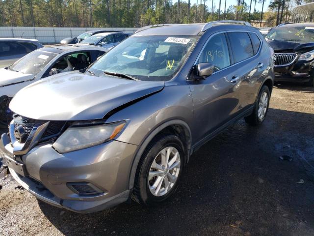 KNMAT2MV8GP600540 - 2016 NISSAN ROGUE S GRAY photo 1