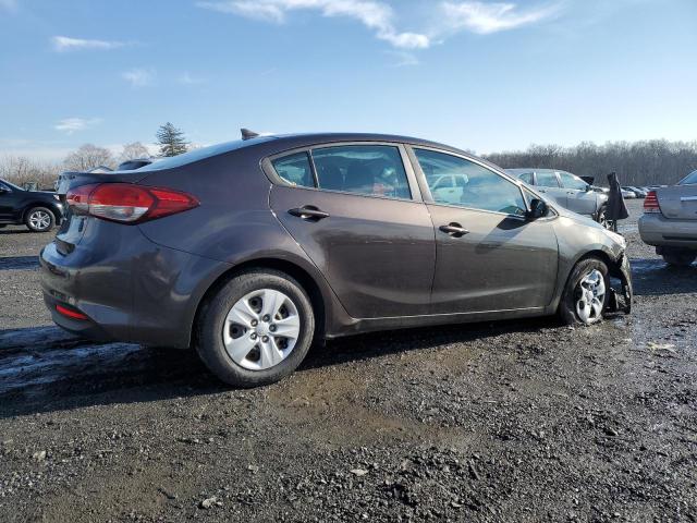 3KPFK4A78JE183535 - 2018 KIA FORTE LX BROWN photo 3