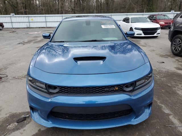 2C3CDXGJ6LH136209 - 2020 DODGE CHARGER SCAT PACK BLUE photo 5