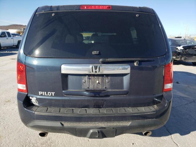 5FNYF3H54CB019613 - 2012 HONDA PILOT EXL BLUE photo 6