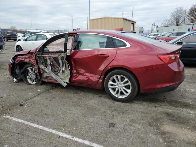 1G1ZD5ST2JF206718 - 2018 CHEVROLET MALIBU LT RED photo 2