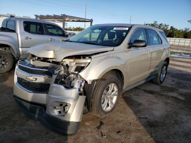 2GNALAEK3E1117909 - 2014 CHEVROLET EQUINOX LS BEIGE photo 1