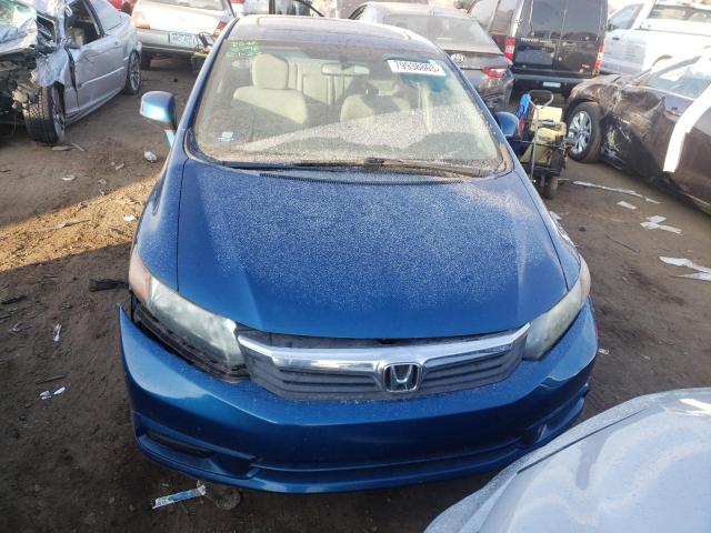 19XFB2F81CE070034 - 2012 HONDA CIVIC EX BLUE photo 5