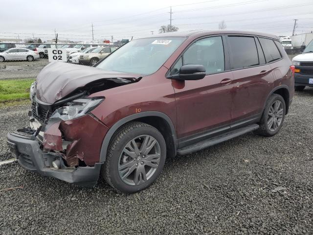 5FNYF8H55KB013377 - 2019 HONDA PASSPORT EXL BURGUNDY photo 1