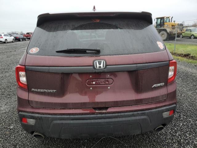 5FNYF8H55KB013377 - 2019 HONDA PASSPORT EXL BURGUNDY photo 6