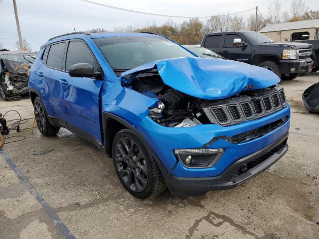 3C4NJCEBXMT531617 - 2021 JEEP COMPASS 80TH EDITION BLUE photo 4