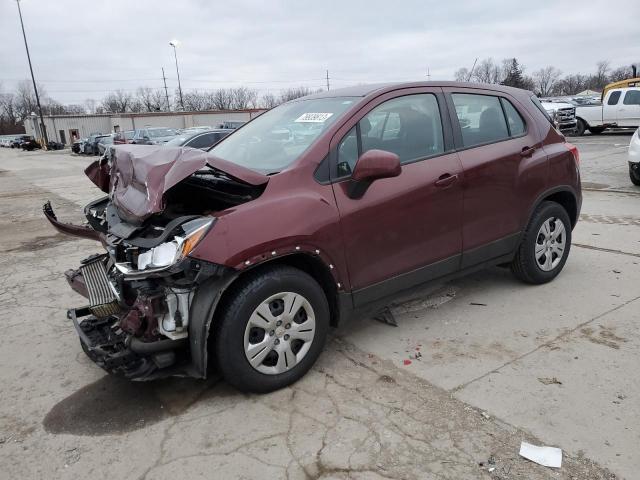 3GNCJKSBXHL185457 - 2017 CHEVROLET TRAX LS BURGUNDY photo 1