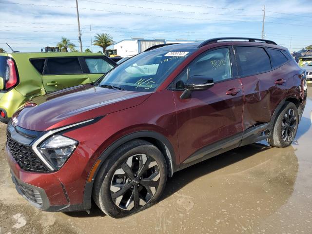 5XYK6CAF2PG096973 - 2023 KIA SPORTAGE X LINE MAROON photo 1