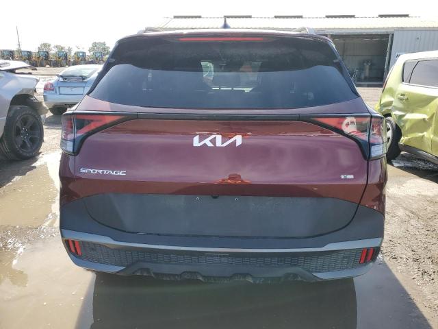 5XYK6CAF2PG096973 - 2023 KIA SPORTAGE X LINE MAROON photo 6