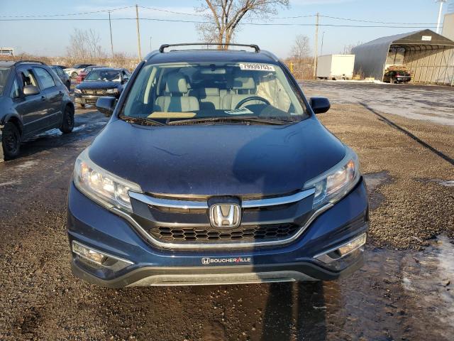 2HKRM4H7XGH111656 - 2016 HONDA CR-V EXL BLUE photo 5