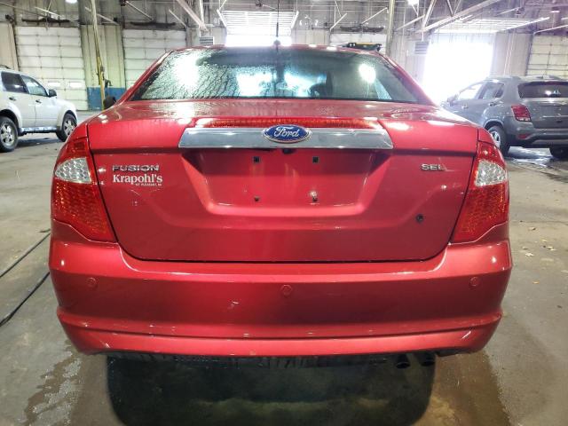 3FAHP0JA1CR168925 - 2012 FORD FUSION SEL RED photo 6