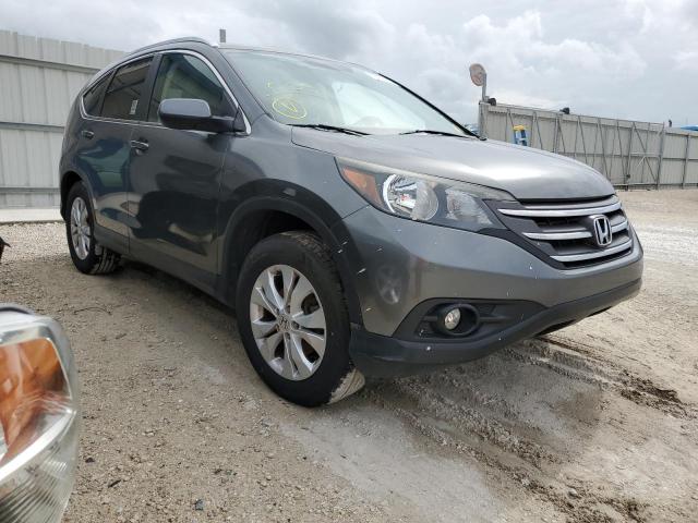 5J6RM4H77EL043206 - 2014 HONDA CR-V EXL GRAY photo 4