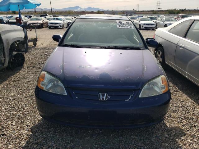 1HGEM21942L047666 - 2002 HONDA CIVIC EX BLUE photo 5