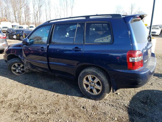 JTEEP21A370216287 - 2007 TOYOTA HIGHLANDER SPORT BLUE photo 2