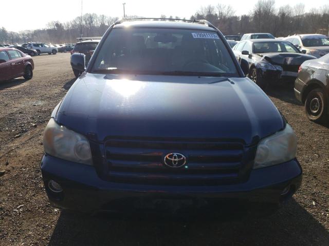 JTEEP21A370216287 - 2007 TOYOTA HIGHLANDER SPORT BLUE photo 5