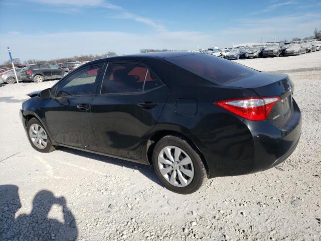 5YFBURHE2GP523389 - 2016 TOYOTA COROLLA L BLACK photo 2