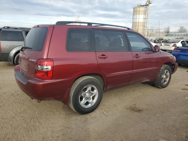 JTEGD21A850122386 - 2005 TOYOTA HIGHLANDER MAROON photo 3