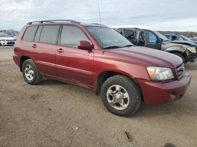 JTEGD21A850122386 - 2005 TOYOTA HIGHLANDER MAROON photo 4