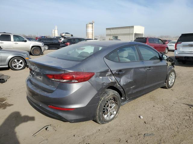 5NPD74LF9JH261863 - 2018 HYUNDAI ELANTRA SE GRAY photo 3