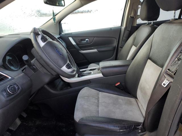 2FMDK4JC8EBA76014 - 2014 FORD EDGE SEL BLACK photo 7