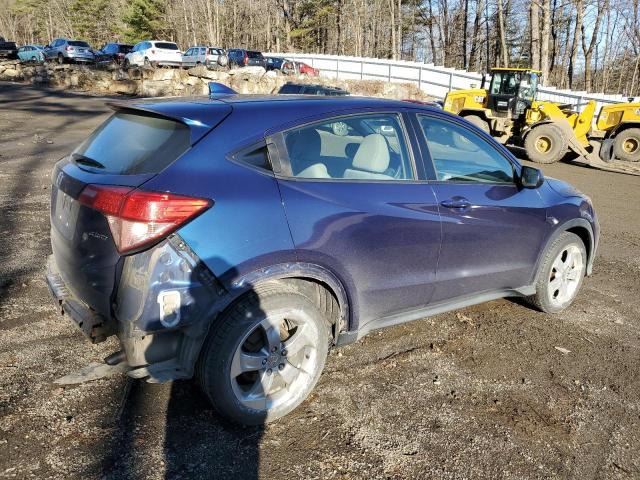 3CZRU6H3XGM755493 - 2016 HONDA HR-V LX BLUE photo 3