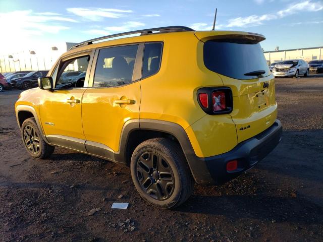 ZACCJBAB8JPH95221 - 2018 JEEP RENEGADE SPORT YELLOW photo 2