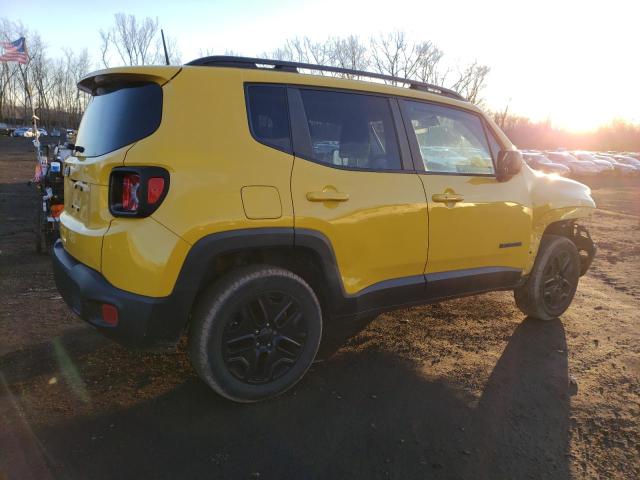 ZACCJBAB8JPH95221 - 2018 JEEP RENEGADE SPORT YELLOW photo 3