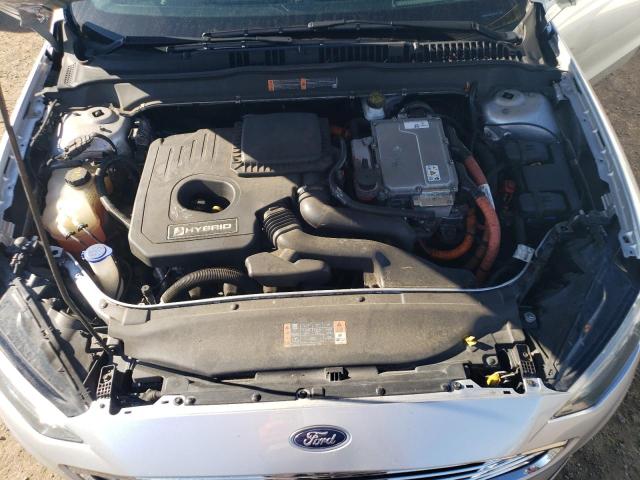 3FA6P0LU5KR106456 - 2019 FORD FUSION SE SILVER photo 11