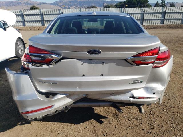 3FA6P0LU5KR106456 - 2019 FORD FUSION SE SILVER photo 6