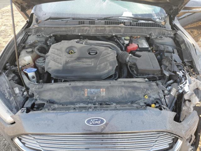 3FA6P0T94FR192523 - 2015 FORD FUSION SE GRAY photo 11