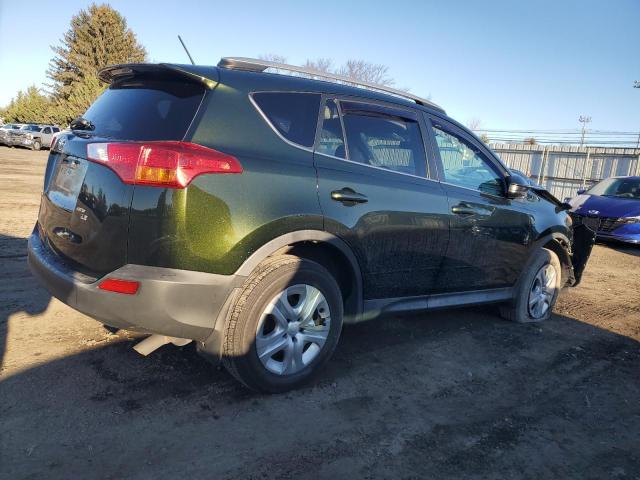 2T3BFREV0DW106837 - 2013 TOYOTA RAV4 LE GREEN photo 3