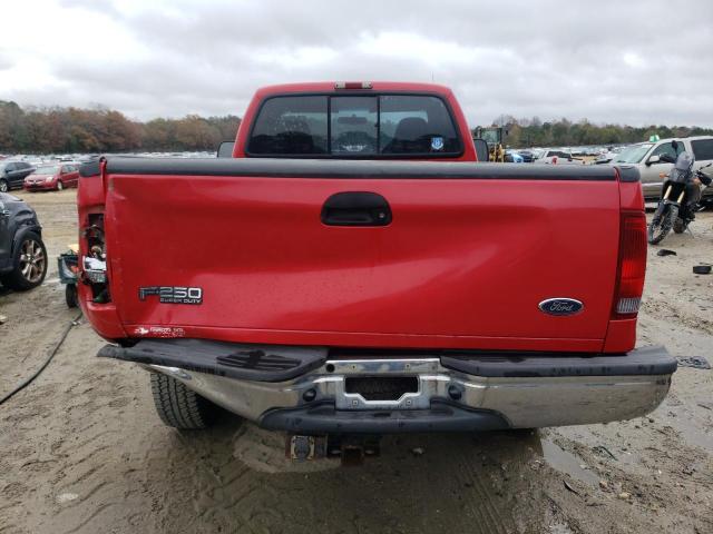 1FTNF21LX2EC88186 - 2002 FORD F250 SUPER DUTY RED photo 6