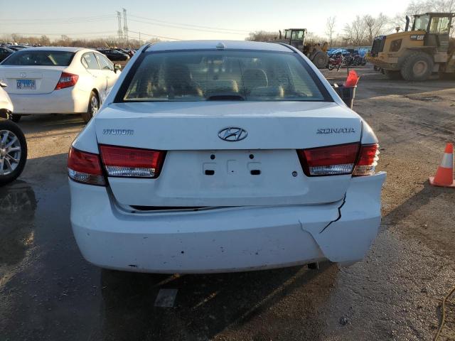 5NPET46C38H337993 - 2008 HYUNDAI SONATA GLS WHITE photo 6