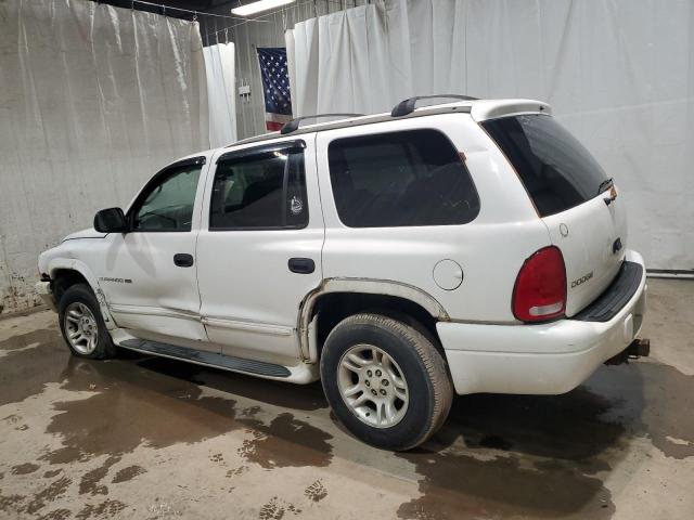 1B4HS28N11F522205 - 2001 DODGE DURANGO WHITE photo 2