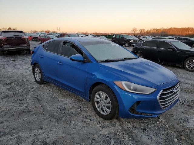 KMHD74LF8HU135800 - 2017 HYUNDAI ELANTRA SE BLUE photo 4