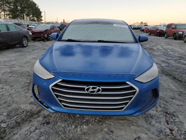 KMHD74LF8HU135800 - 2017 HYUNDAI ELANTRA SE BLUE photo 5