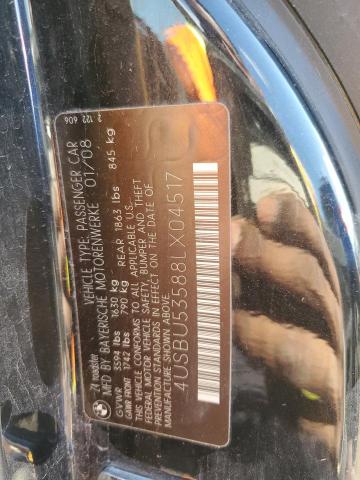 4USBU53588LX04517 - 2008 BMW Z4 3.0SI BLACK photo 12