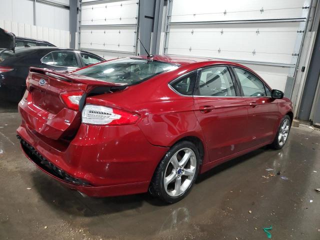 3FA6P0H73ER227560 - 2014 FORD FUSION SE BURGUNDY photo 3