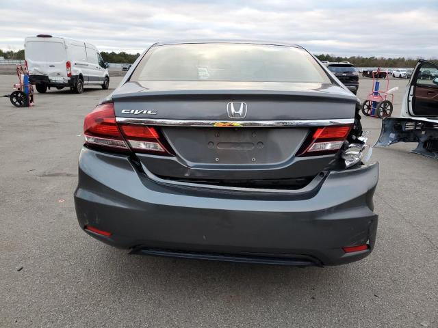 2HGFB2F51DH557392 - 2013 HONDA CIVIC LX GRAY photo 6