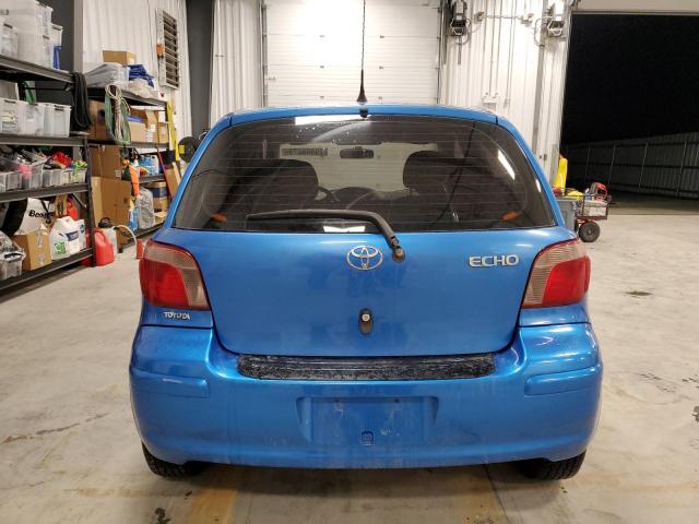 JTDKT123240044956 - 2004 TOYOTA ECHO BLUE photo 6