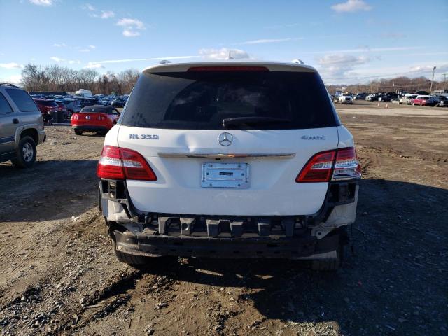 4JGDA5HB4EA280150 - 2014 MERCEDES-BENZ ML 350 4MATIC WHITE photo 6
