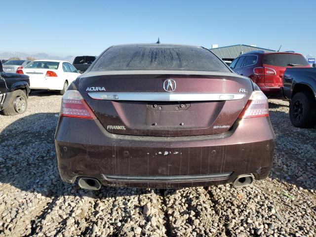 JH4KB2F69BC000184 - 2011 ACURA RL BURGUNDY photo 6