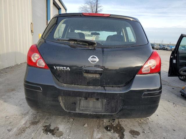 3N1BC13E48L449518 - 2008 NISSAN VERSA S BLACK photo 6