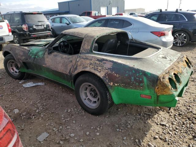 1Z87L8S416442 - 1978 CHEVROLET CORVETTE GREEN photo 2