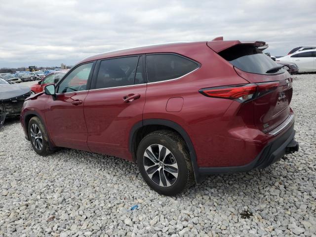 5TDGZRBH4LS521199 - 2020 TOYOTA HIGHLANDER XLE ბურგუნდია ფოტო 2