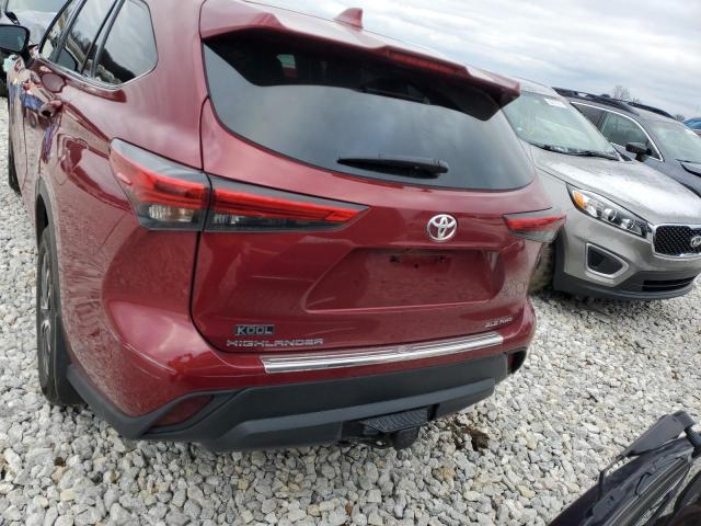 5TDGZRBH4LS521199 - 2020 TOYOTA HIGHLANDER XLE ბურგუნდია ფოტო 6