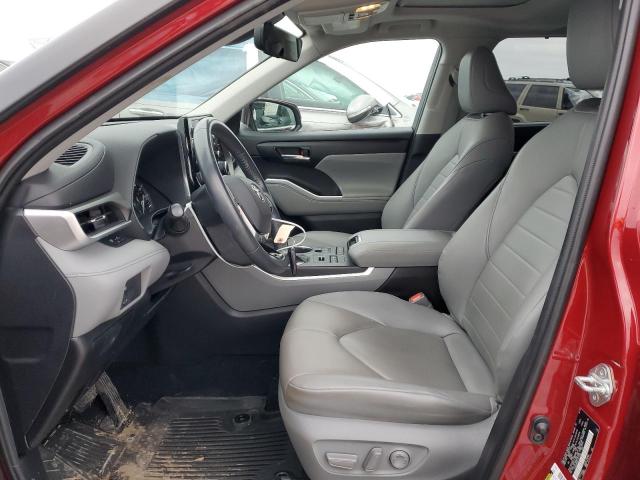 5TDGZRBH4LS521199 - 2020 TOYOTA HIGHLANDER XLE ბურგუნდია ფოტო 7