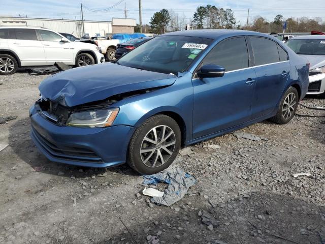 3VWDB7AJ2HM338887 - 2017 VOLKSWAGEN JETTA SE BLUE photo 1